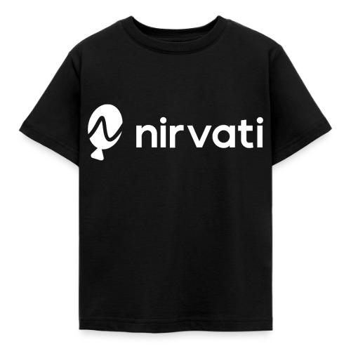 Nirvati Logo (white) - Kids' T-Shirt