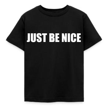 Just be nice - T-shirt Enfant - noir - Devant - AI Model Kid Female (0cm)