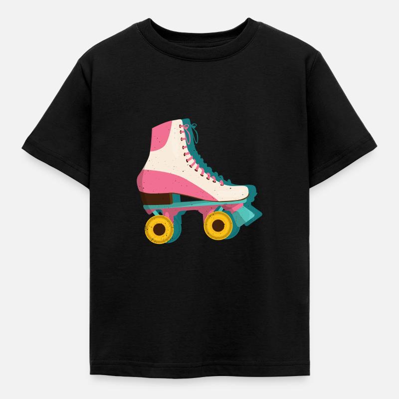 Inline-Skates Inline-Skating Rollschuhlaufen - Kinder T-Shirt - Schwarz