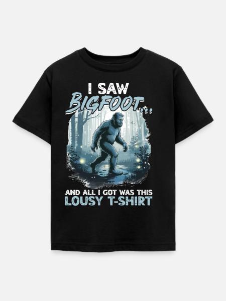 Bigfoot Sasquatch - Kinder T-Shirt - Schwarz