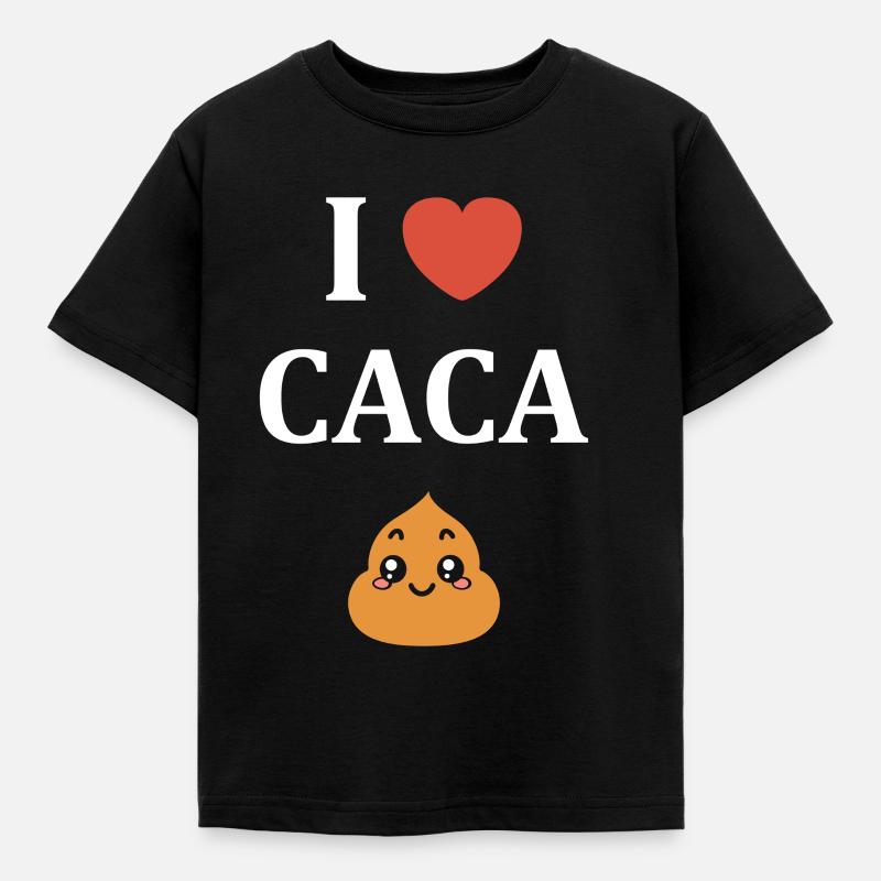 caca - T-shirt Enfant - noir