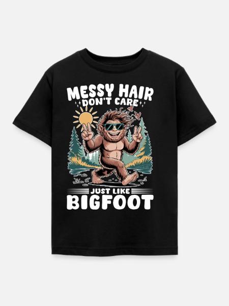 Bigfoot Sasquatch - Kinder T-Shirt - Schwarz