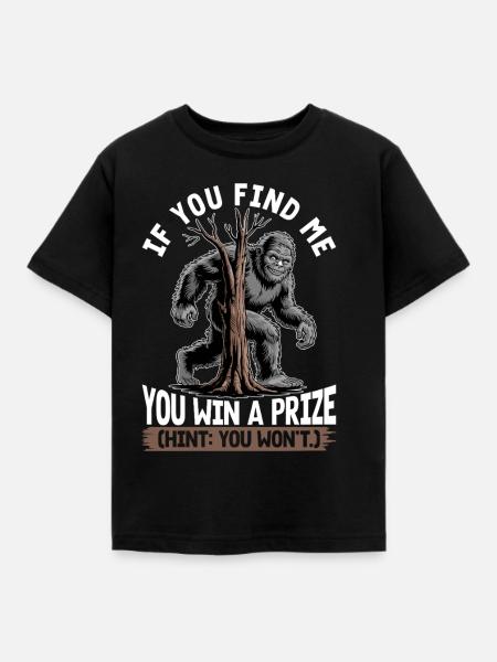 Bigfoot Sasquatch - Kinder T-Shirt - Schwarz