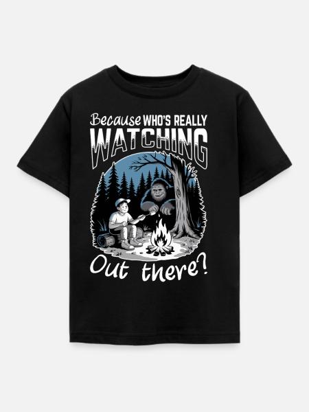 Bigfoot Sasquatch - Kinder T-Shirt - Schwarz