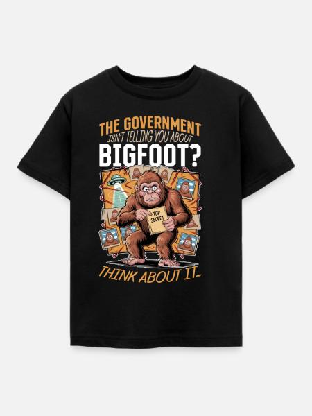Bigfoot Sasquatch - Kinder T-Shirt - Schwarz