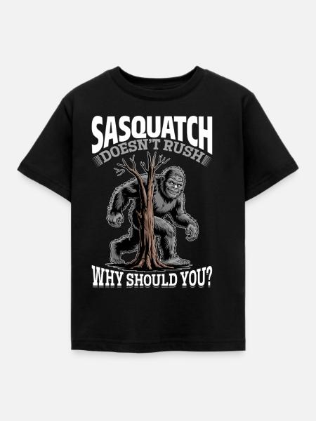 Bigfoot Sasquatch - Kinder T-Shirt - Schwarz