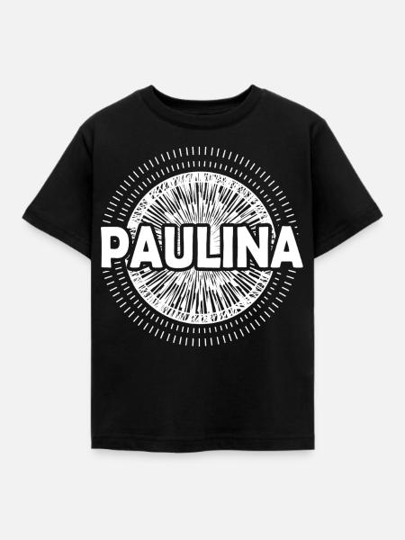 Geschenkidee Paulina - Kinder T-Shirt - Schwarz