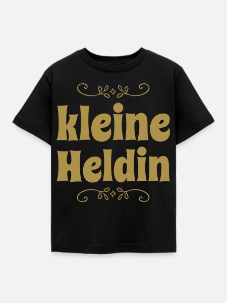 Kleine Heldin - Kinder T-Shirt - Schwarz