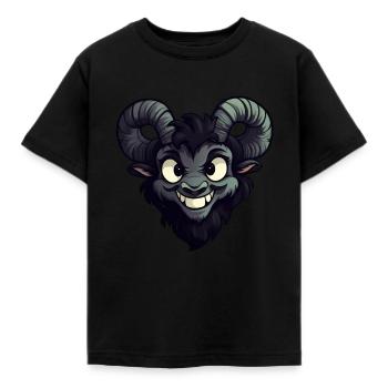 Chèvre chèvre chèvre effrayante - T-shirt Enfant - noir - Devant - AI Model Kid Female (0cm)
