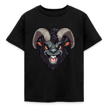 Chèvre chèvre chèvre effrayante - T-shirt Enfant - noir - Devant - AI Model Kid Female (0cm)