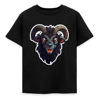 Chèvre chèvre chèvre effrayante - T-shirt Enfant - noir - Devant - AI Model Kid Female (0cm)