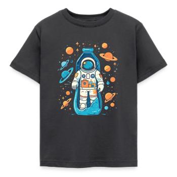 Astronaute de la Voie lactée - T-shirt Enfant - charbon - Devant - AI Model Kid Female (0cm)