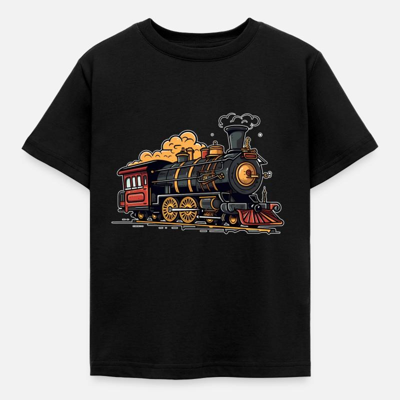 Eisenbahner - Kinder T-Shirt - Schwarz