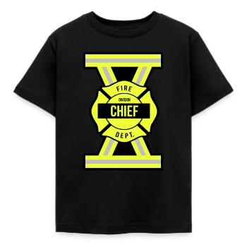 Division Chief Fire Brigade - Kids' T-Shirt - black - Front - AI Model Kid Female (0cm)
