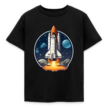 Navette spatiale spatiale - T-shirt Enfant - noir - Devant - AI Model Kid Female (0cm)