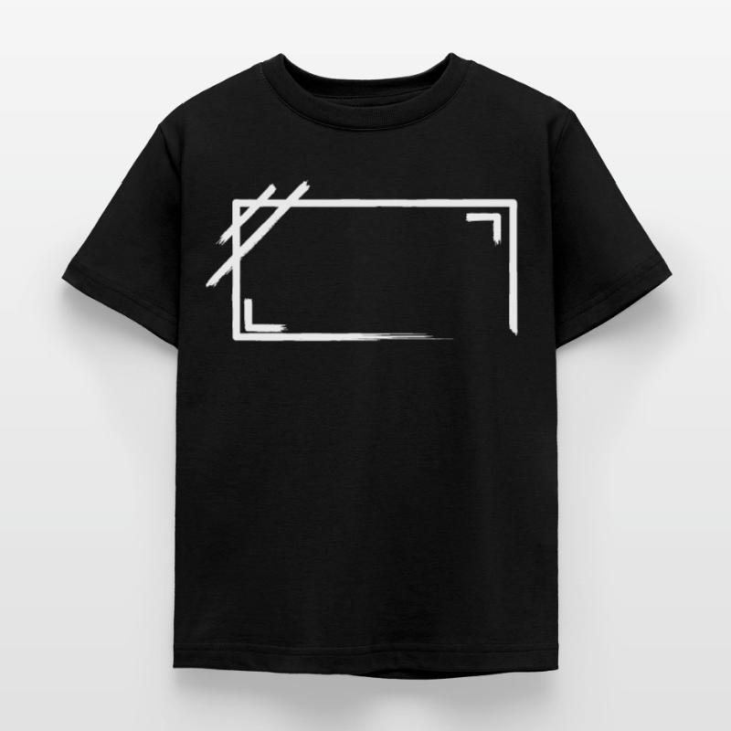 Weathered Rectangular Frame Strokes Kids' T-Shirt