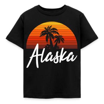 alaska - Kinder T-Shirt - Schwarz - Vorne - AI Model Kid Female (0cm)