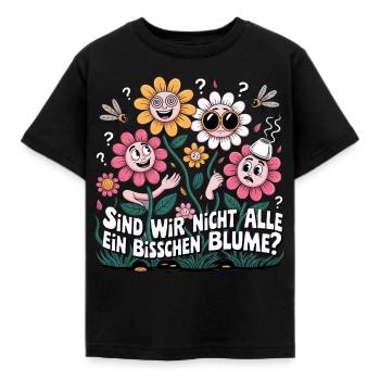 Fun Floristik Blumen Chaos Spruch Gärtner Botanik - Kinder T-Shirt - Schwarz - Vorne - AI Model Kid Female (0cm)