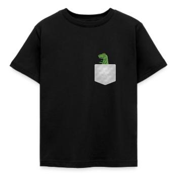 Trex Fake Pocket - T-shirt Enfant - noir - Devant - AI Model Kid Female (0cm)