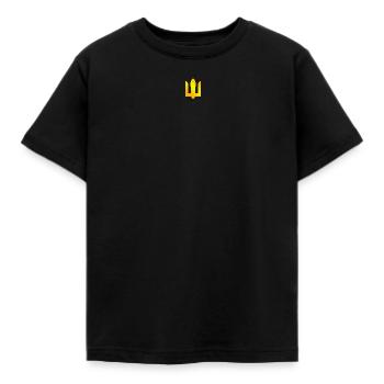 Trident Ukraine ukrainian trident - Kids' T-Shirt - black - Front - AI Model Kid Female (0cm)