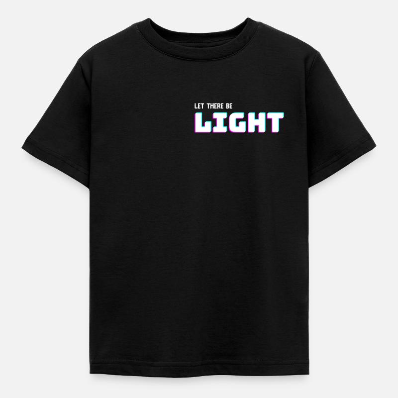 Let there be Light - Kinder T-Shirt - Schwarz