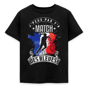 Les Bleues Footballeuse. Equipe de France féminine - T-shirt Enfant - noir - Devant - AI Model Kid Female (0cm)