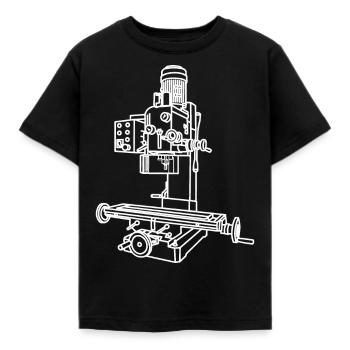 mechanic - Kids' T-Shirt - black - Front - AI Model Kid Female (0cm)