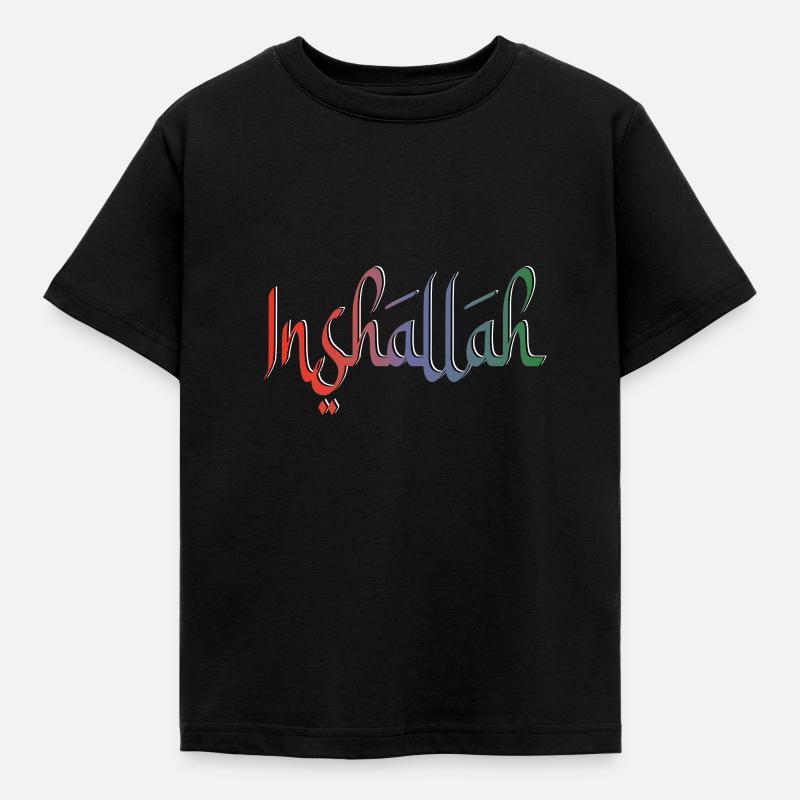 Inshallah so gott will - Kinder T-Shirt - Schwarz