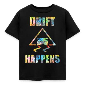 Drift Auto Drift Car Drift Design Drift Fun - Kids' T-Shirt - black - Front - AI Model Kid Female (0cm)