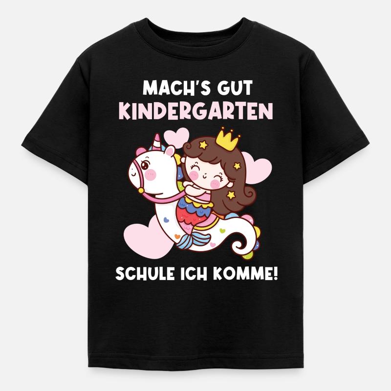 Einschulung Schulkind Erstklässler Schulbeginn - Kinder T-Shirt - Schwarz