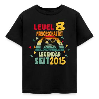 8. Geburtstag Kinder Gaming Gamer Zocker Geschenk - Kinder T-Shirt - Schwarz - Vorne - AI Model Kid Female (0cm)