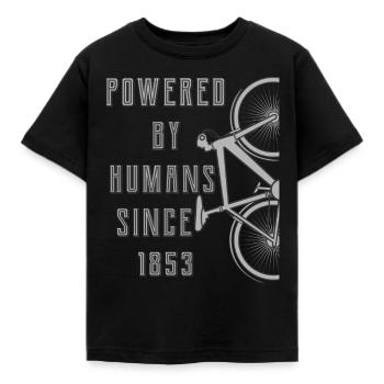 PROPULSÉ PAR L’HOMME DEPUIS 1853 - T-shirt Enfant - noir - Devant - AI Model Kid Female (0cm)