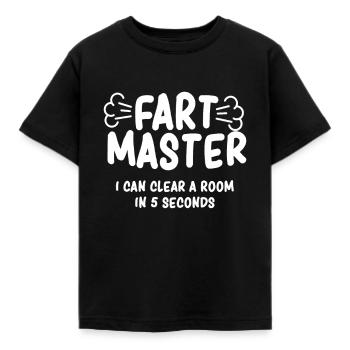 Drôle Fart Hommes Farting Boys Papa Farter Cadeaux - T-shirt Enfant - noir - Devant - AI Model Kid Female (0cm)