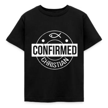 Cadeaux de confirmation catholique pour garçons et filles - T-shirt Enfant - noir - Devant - AI Model Kid Female (0cm)