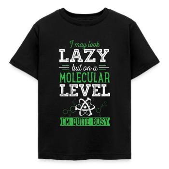 Molekularbiologie auf molekularer Ebene Ich bin ganz - Kinder T-Shirt - Schwarz - Vorne - AI Model Kid Female (0cm)