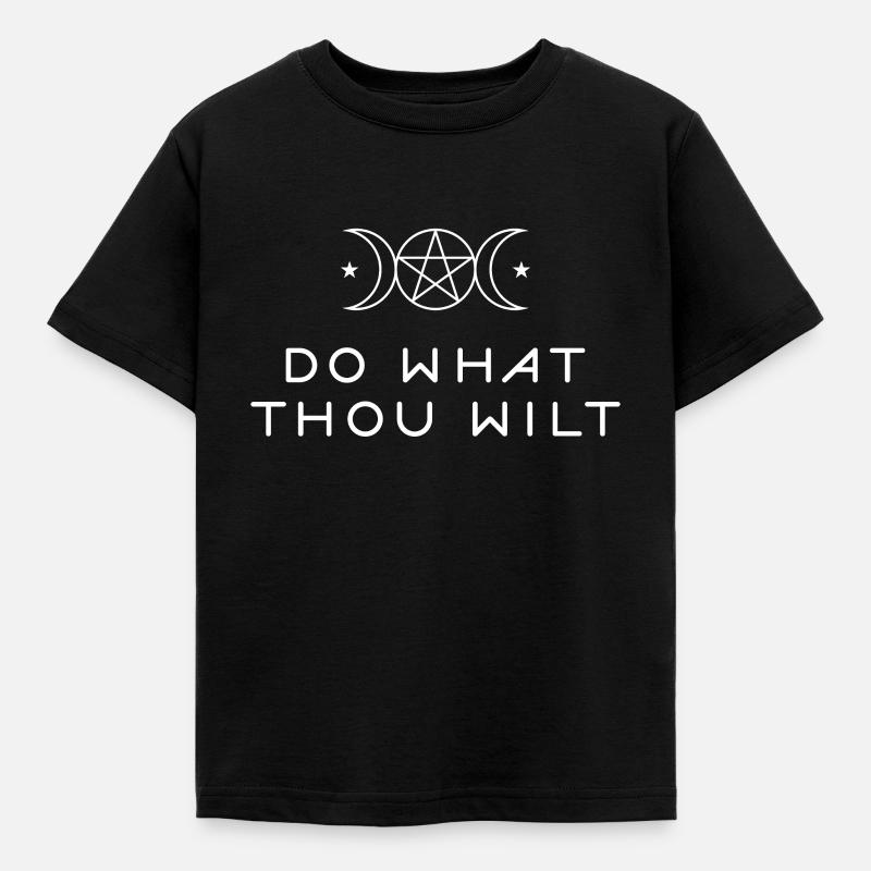 Wicca, Wicca, Pagan, tu was du willst - Kinder T-Shirt - Schwarz