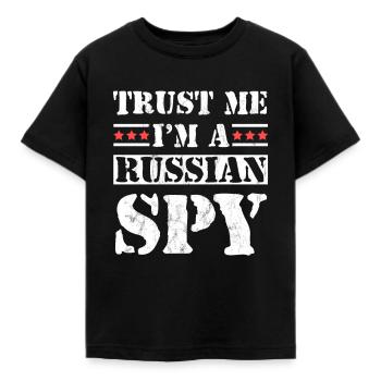 Croyez-moi, je suis un espion russe drôle URSS soviétique - T-shirt Enfant - noir - Devant - AI Model Kid Female (0cm)