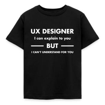 Beste lustige Geschenkideen für Ux Designer - Kinder T-Shirt - Schwarz - Vorne - AI Model Kid Female (0cm)