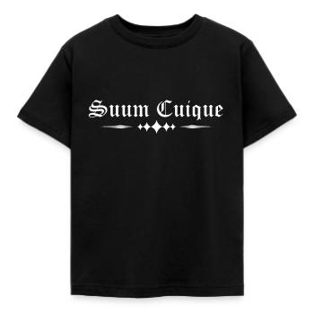 Suum Cuique à chacun son adage latin - T-shirt Enfant - noir - Devant - AI Model Kid Female (0cm)