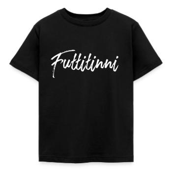 Futtitinni sizilianisches Wort Sizilien Sizilien Geschenk - Kinder T-Shirt - Schwarz - Vorne - AI Model Kid Female (0cm)
