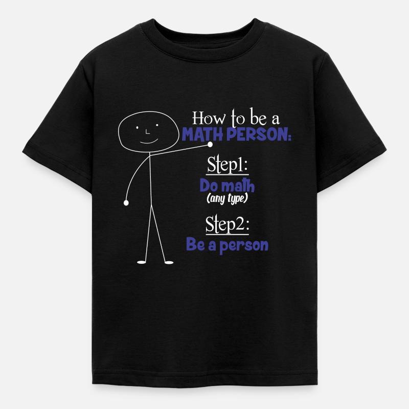 Lustiges Mathe Geschenk Mathematiklehrer Nerd - Kinder T-Shirt - Schwarz