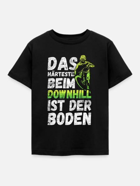 Downhill - Kinder T-Shirt - Schwarz