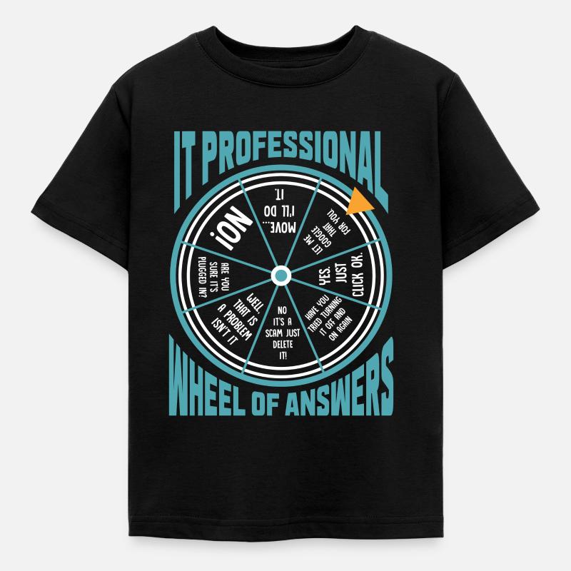 IT professional computer programmer humor - Kids' T-Shirt - black
