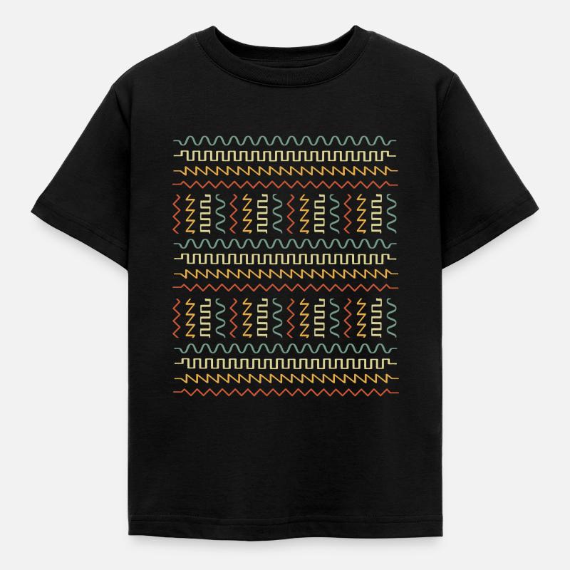 Analog Waveform Modular Synthesizer musicisation - T-shirt Enfant - noir
