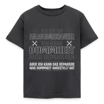 Anlagenmechaniker, Klempner, Sanitär, Gas - Kinder T-Shirt - Dunkelgrau - Vorne - AI Model Kid Female (0cm)