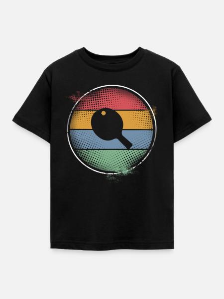 Tischtennis - Kinder T-Shirt - Schwarz