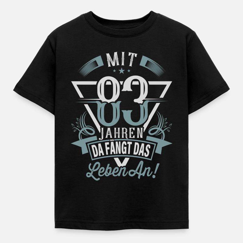 83. Geburtstag Da Fängt Das Leben An - Kinder T-Shirt - Schwarz