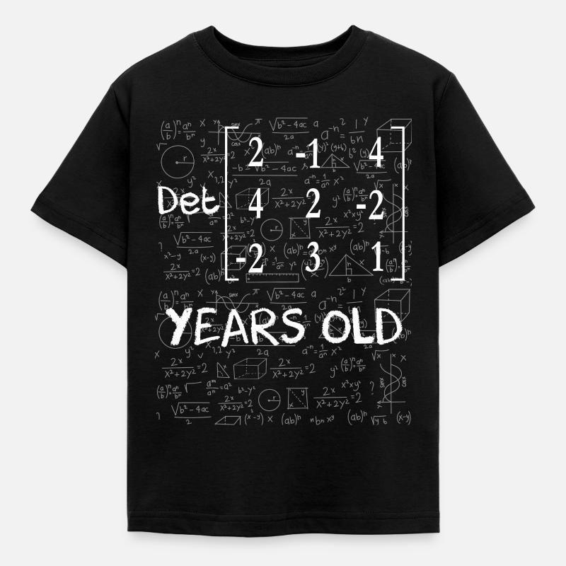 80e anniversaire 80 ans déterminant de matrice - T-shirt Enfant - noir
