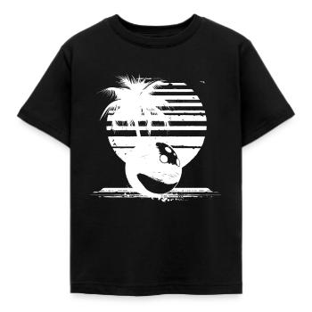 Bowling ball - Kids' T-Shirt - black - Front - AI Model Kid Female (0cm)