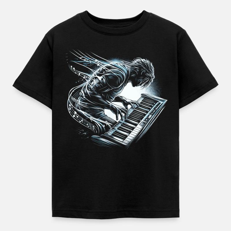 Keyboarder - Kinder T-Shirt - Schwarz
